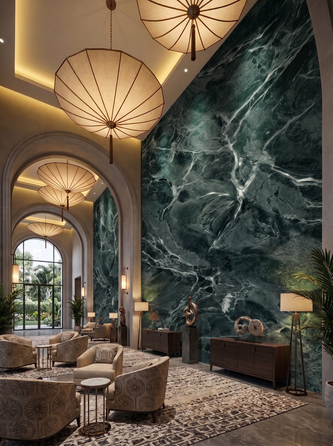 Light‑luxury Chain Hotel · Sintered Stone Application