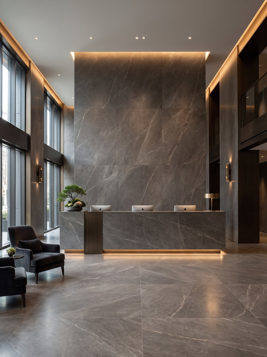 Light‑luxury Chain Hotel · Sintered Stone Application