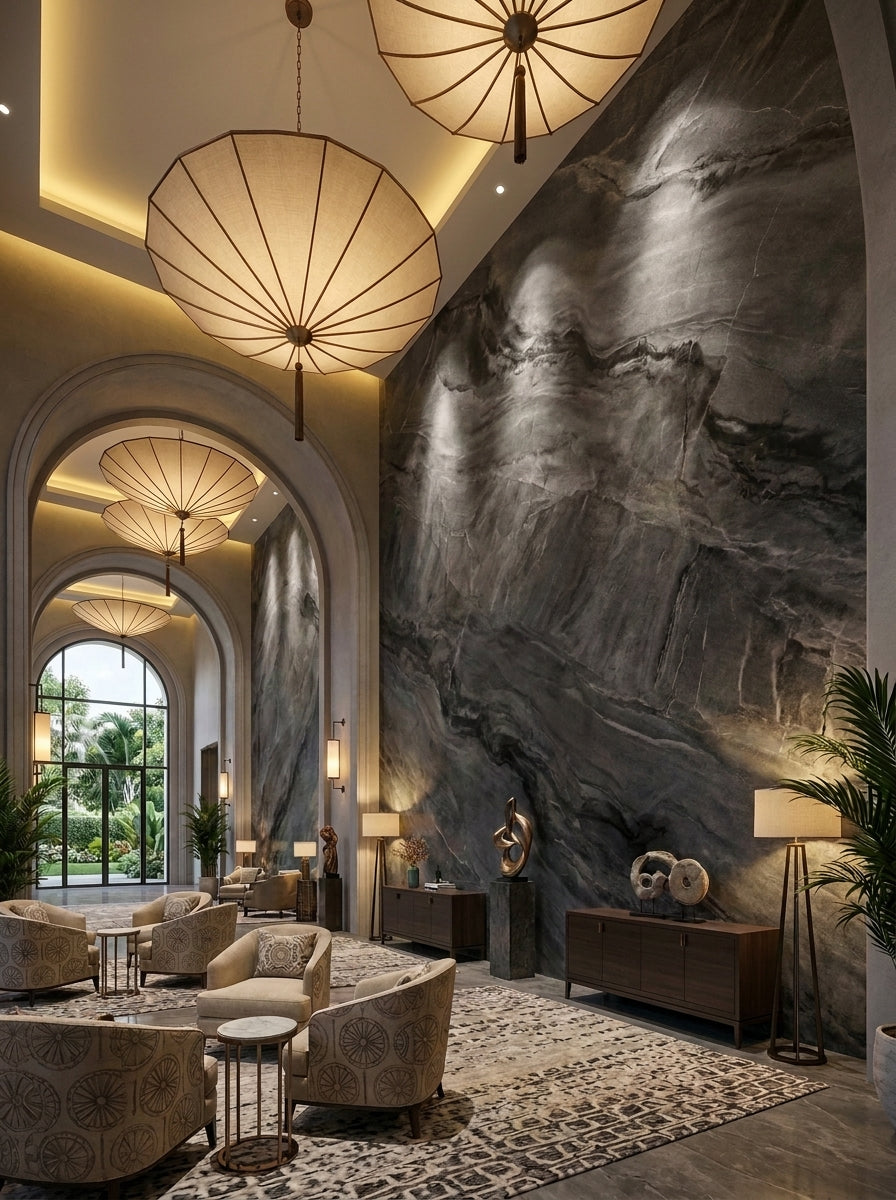 Light‑luxury Chain Hotel · Sintered Stone Application