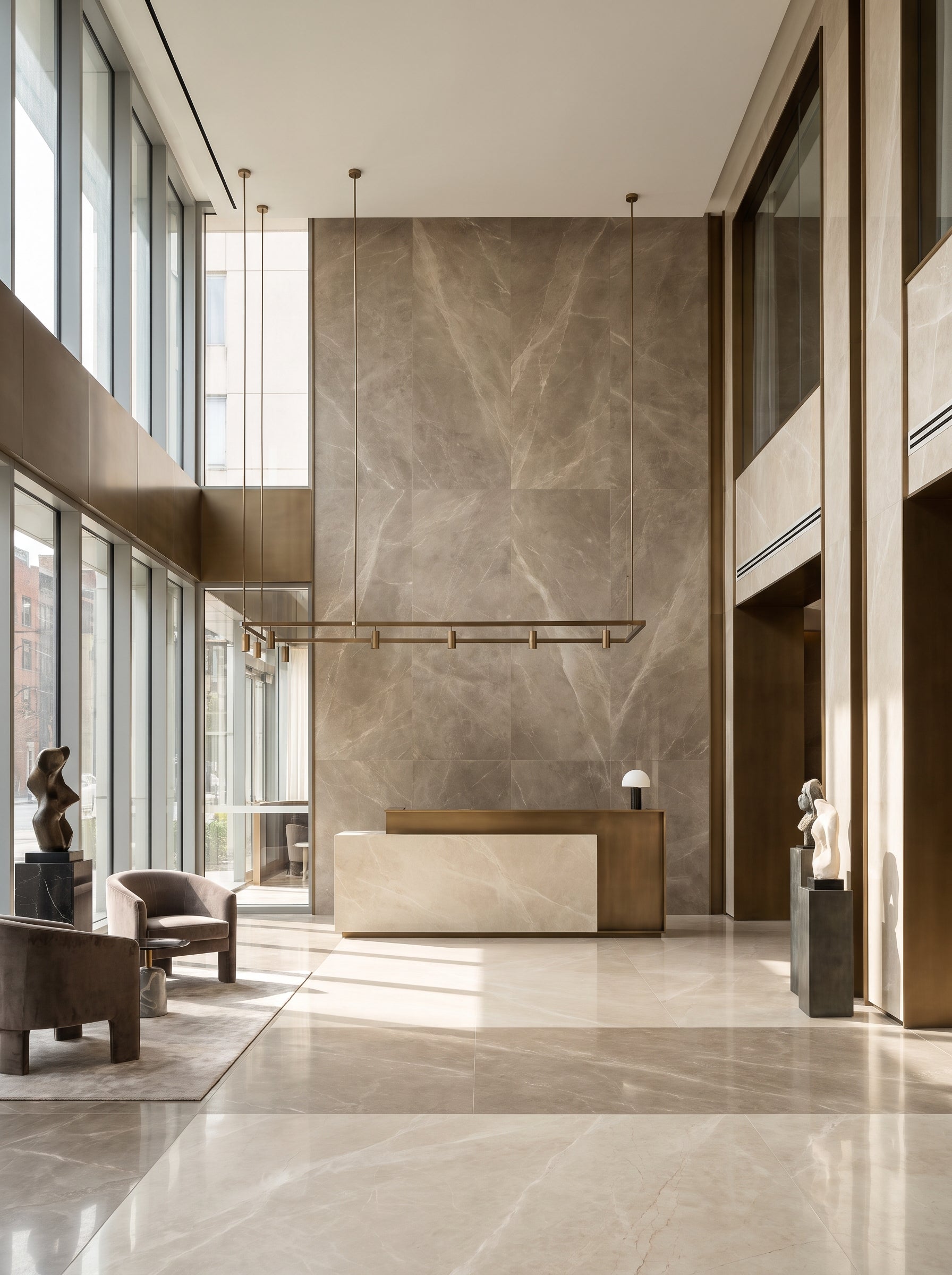 Light‑luxury Chain Hotel · Sintered Stone Application