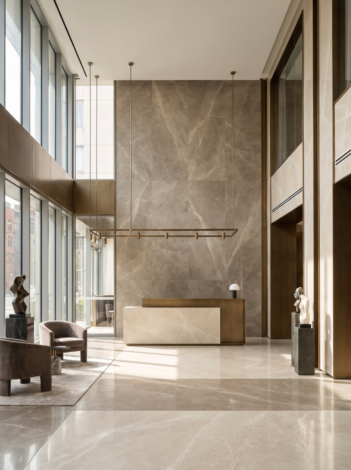 Light‑luxury Chain Hotel · Sintered Stone Application