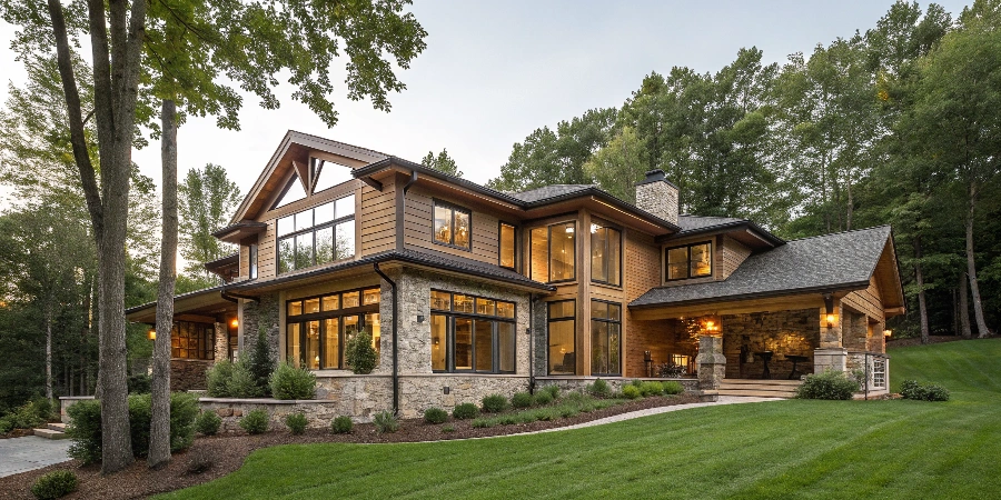 A happy family enjoying their unique, custom-built living space