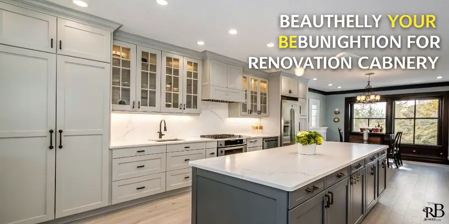 Kitchen Cabinet Budget Allocation A pie chart of a kitchen renovation budget, with the largest slice (40-50%) labeled "Cabinets"