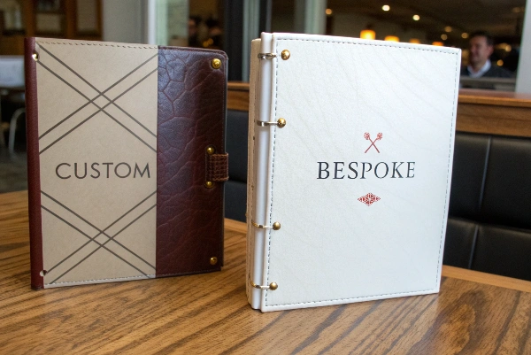 A set menu with options circled versus a chef creating a new dish from scratch