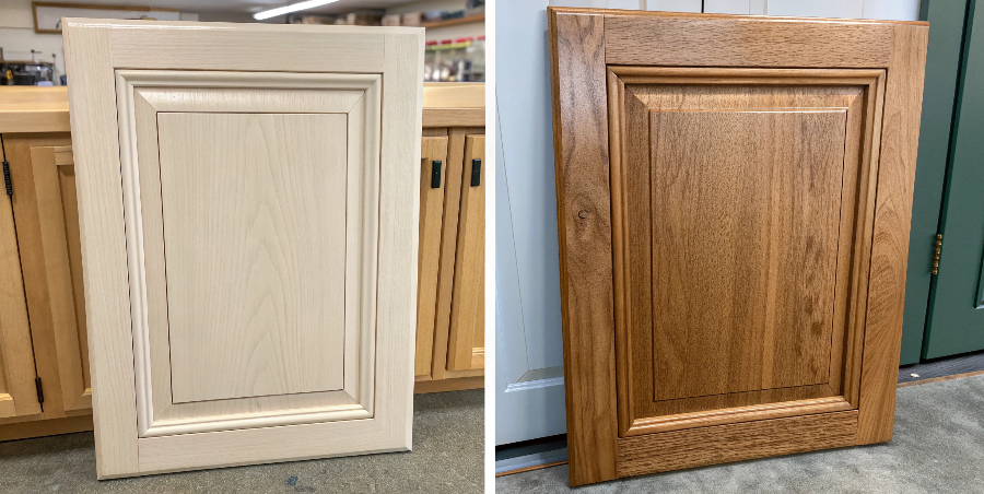 Cost-Effective Cabinet Materials like Melamine A simple, clean kitchen with white melamine or thermofoil cabinet doors