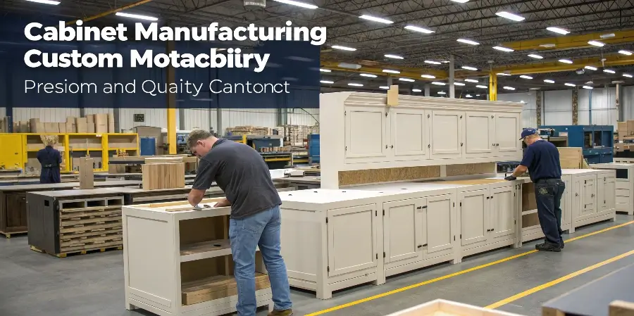 Retail Cabinet Brands vs. Direct Sourcing Partners A generic cabinet brand logo next to a Veyra Luxe logo representing direct sourcing