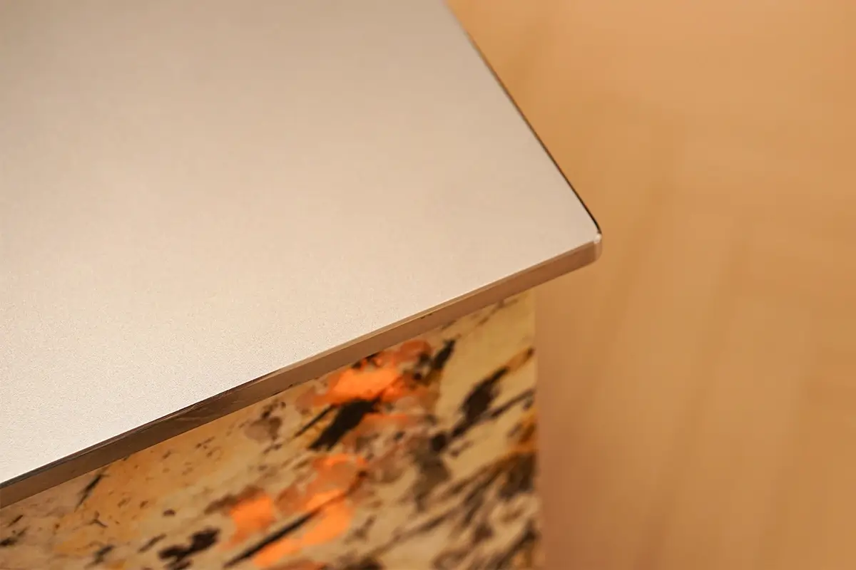 Matte Stainless Steel Countertop