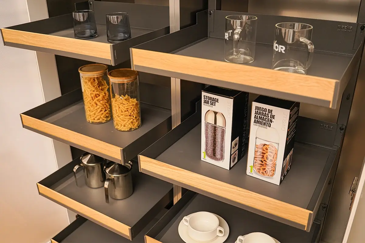 Soft-Close Stainless Steel Drawer System