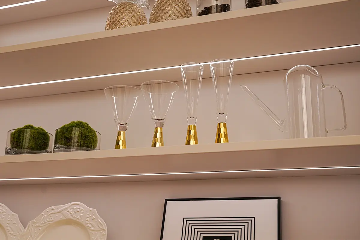 Stainless Steel Glass Display Cabinet