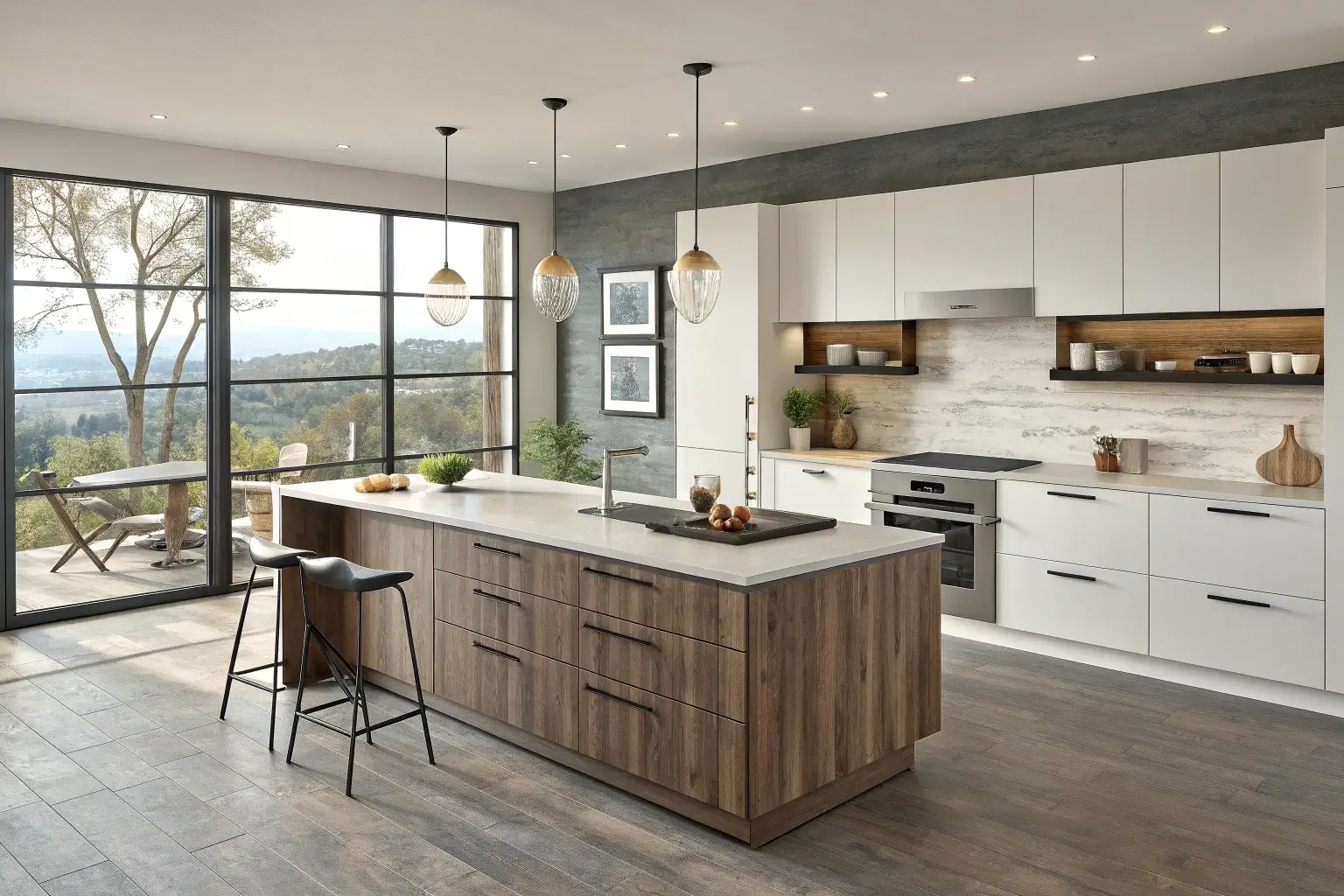 A close-up macro shot showing the fine dark line on the edge of a laminate board compared to the edge of a melamine board.